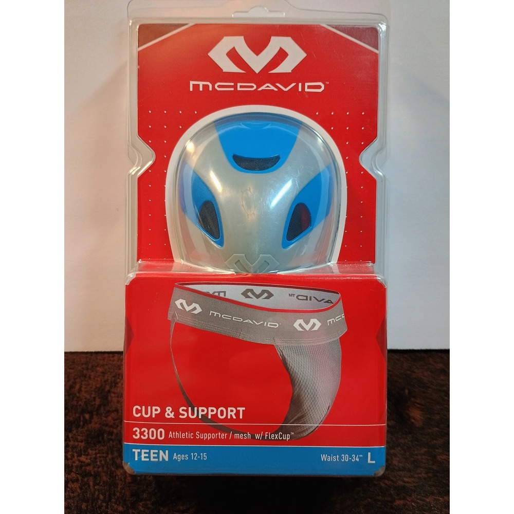 McDavid 3300 Athletic Supporter Mesh FlexCup Teen‎ Ages 12-15 Large Waist 30-34